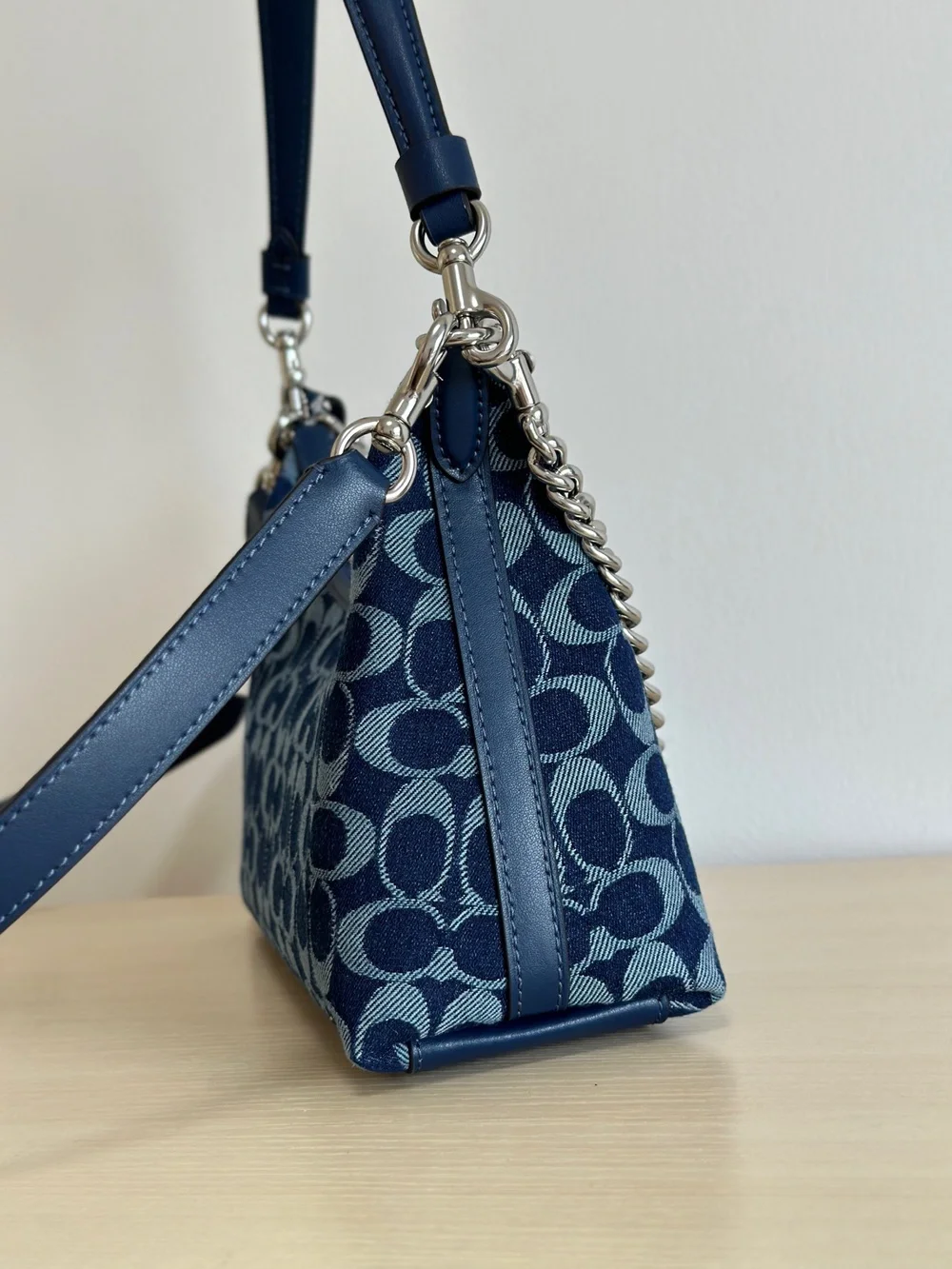 Coach blue backpack